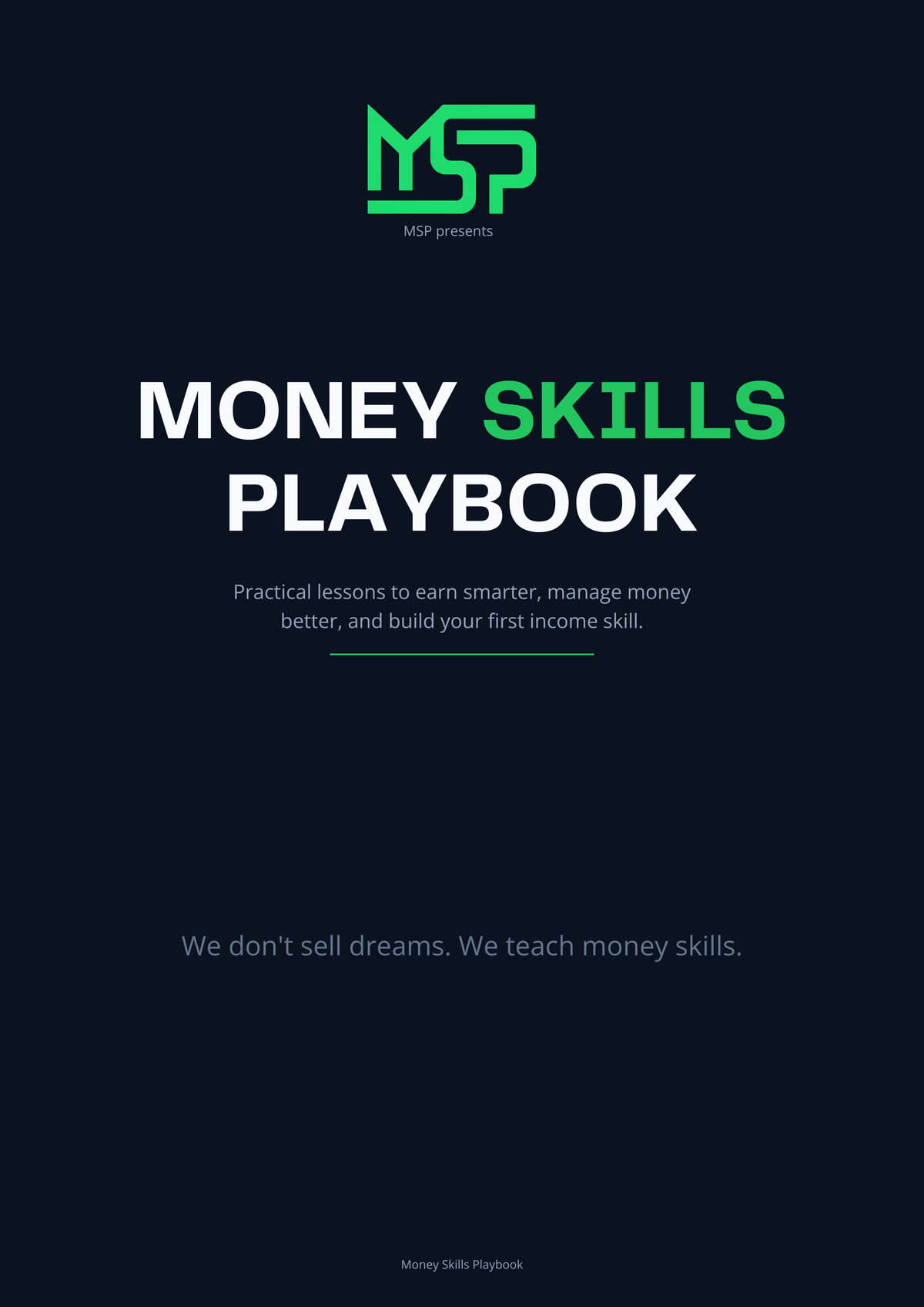Money Skills Playbook