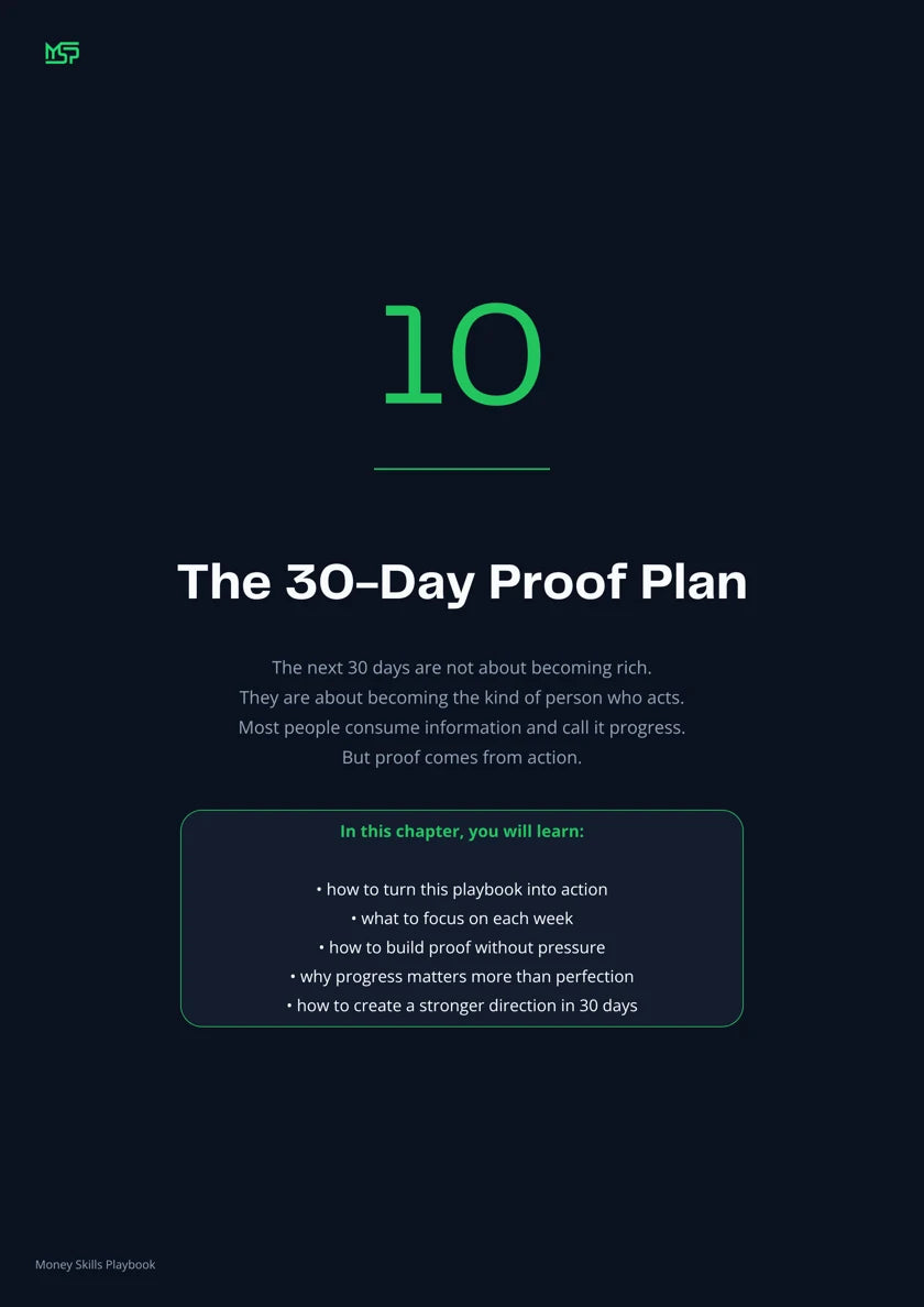 The 30-Day Proof Plan